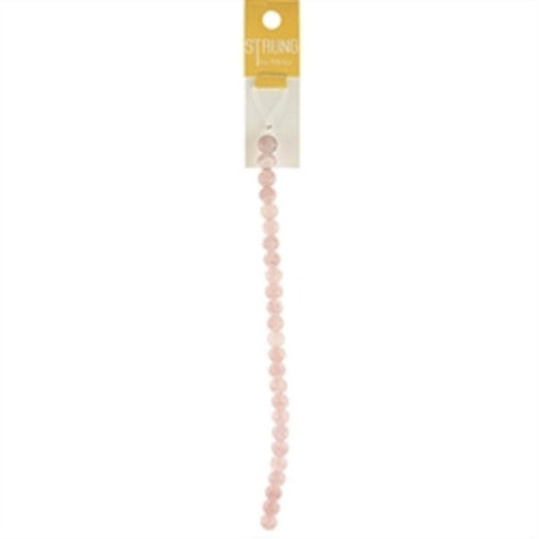 AussieSuperStore Jewellery Making Supplies Glass Crackle Soft Pink Strung Beads Glass Crackle Soft Pink Strung Beads | Jewellery Making Beads | Jewellery Making Supplies 9323823200251 BBS18014